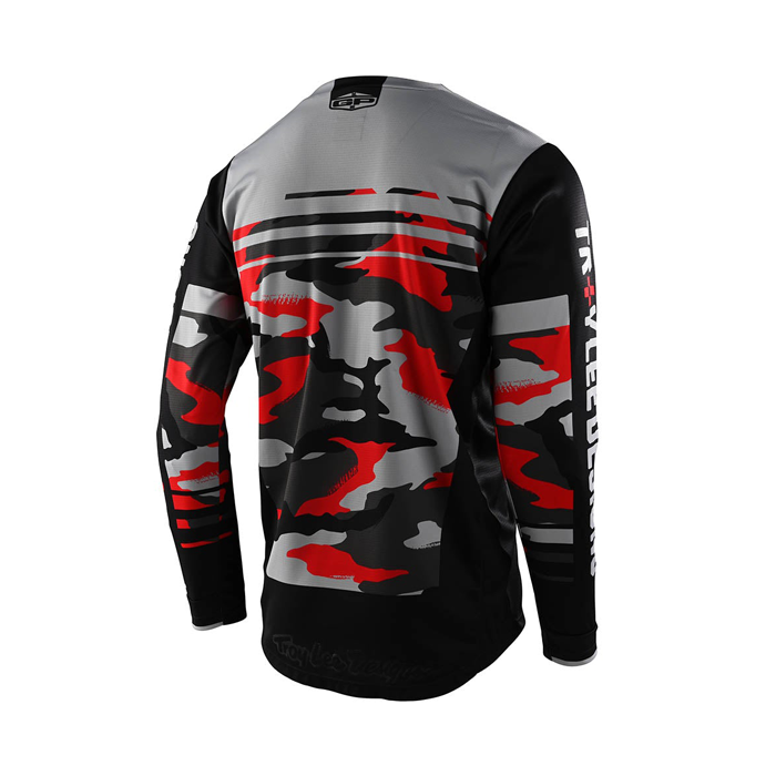 Troy Lee Designs Polera de Moto Gp Formula Negro/Rojo - Rideshop