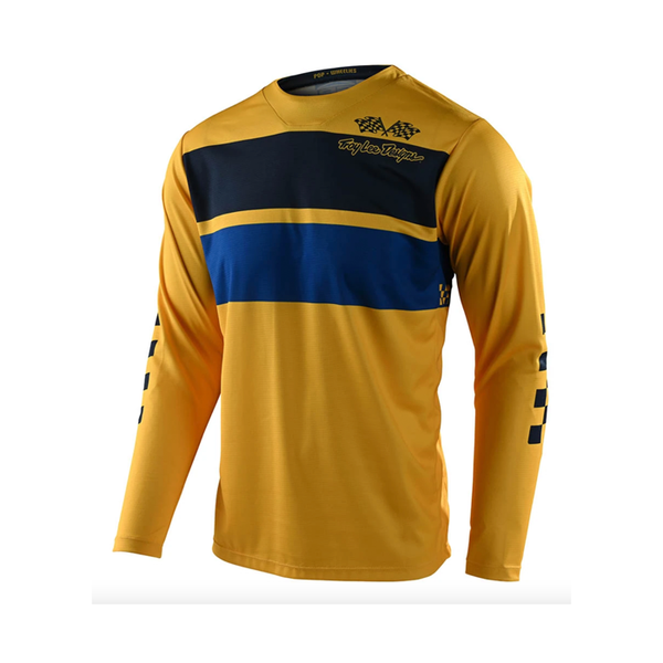 Troy Lee Designs Polera de Moto Gp Stripe Amarilla - Rideshop