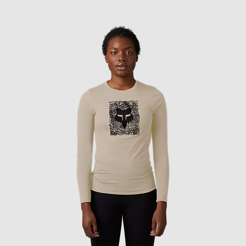 FOX Polera Lifestyle Mujer Auxlry Manga Larga Beige - Rideshop