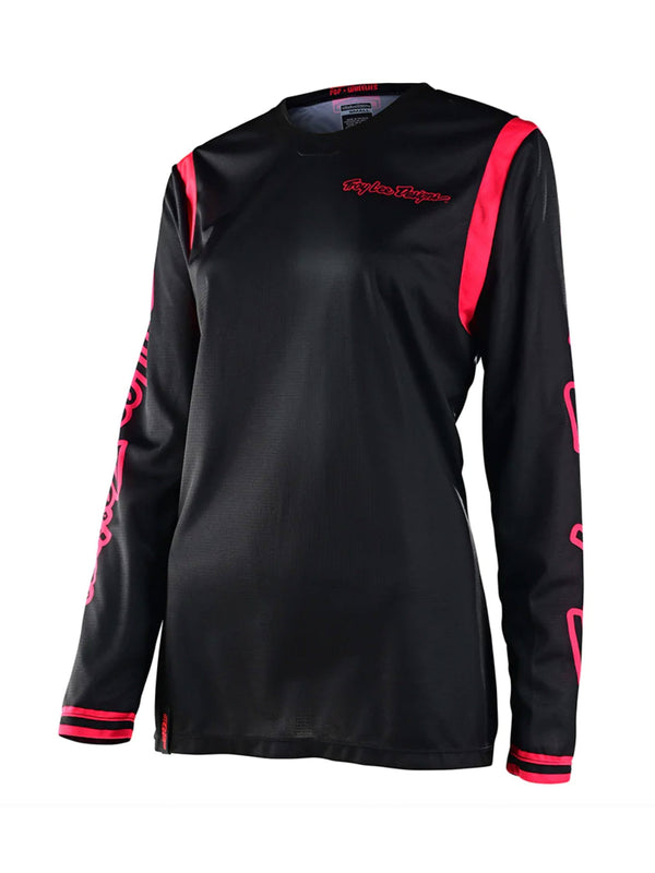 Troy Lee Designs Polera Mujer Gp Mono Negra Rojo - Rideshop