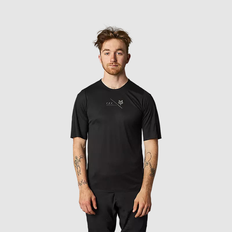 Polera Bicicleta Flexair Pro Negro Fox - Rideshop