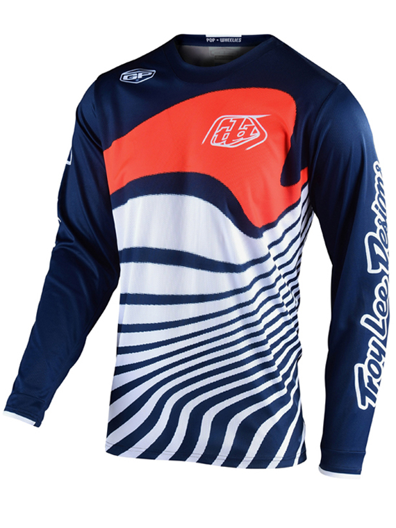 Polera de Bicicleta Niño Gp Drift Navy / Orange Troy Lee Designs - Rideshop