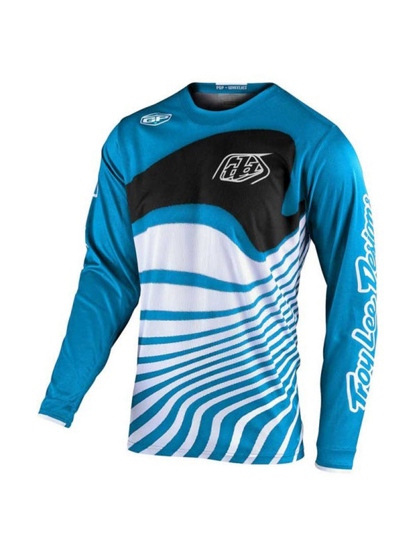 Troy Lee Designs Polera De Niños GP Drift Celeste - Rideshop