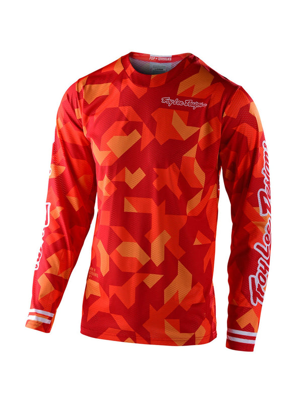 Troy Lee Designs Polera De Niños GP Confetti Naranja - Rideshop