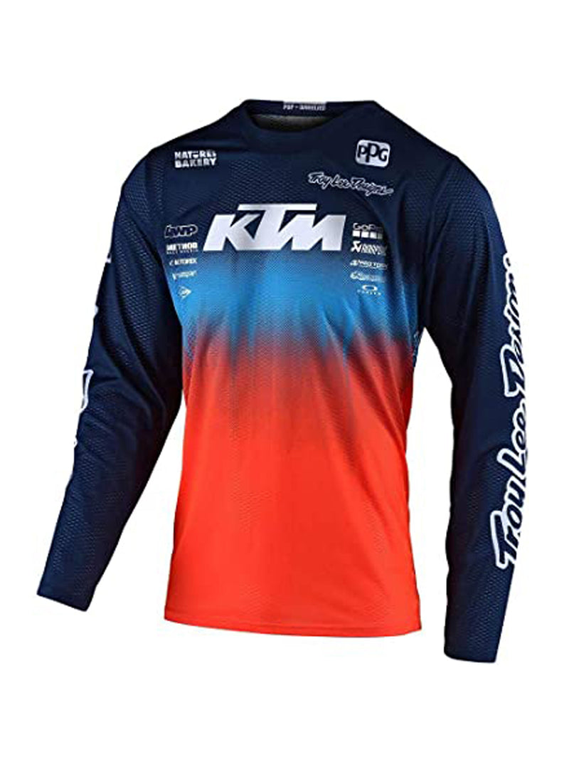 Troy Lee Designs Polera De Niño GP Staind Team Azul Oscuro / Naranjo - Rideshop