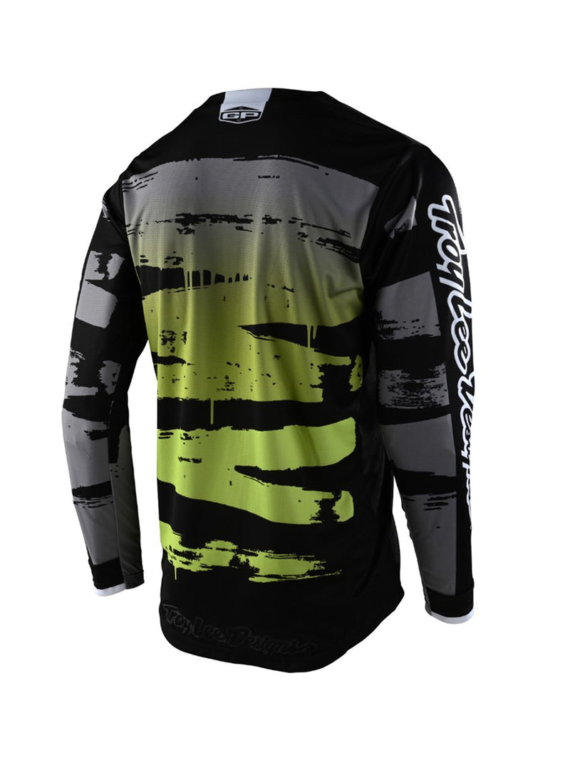 Troy Lee Designs Polera De Niños GP Brushed Negra Verde - Rideshop