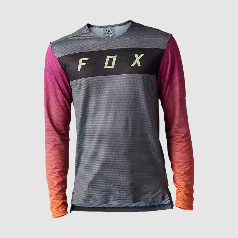 Polera Bicicleta Flexair Arcadia Manga Larga Gris Fox - Rideshop