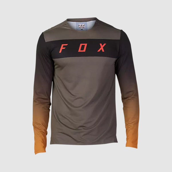 Polera Bicicleta Flexair Arcadia Manga Larga Cafe Fox - Rideshop