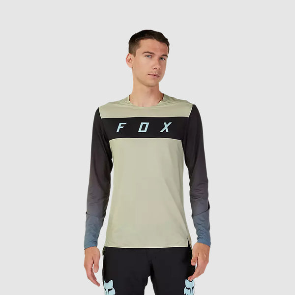 Polera Bicicleta Flexair Arcadia Manga Larga Crema Fox - Rideshop