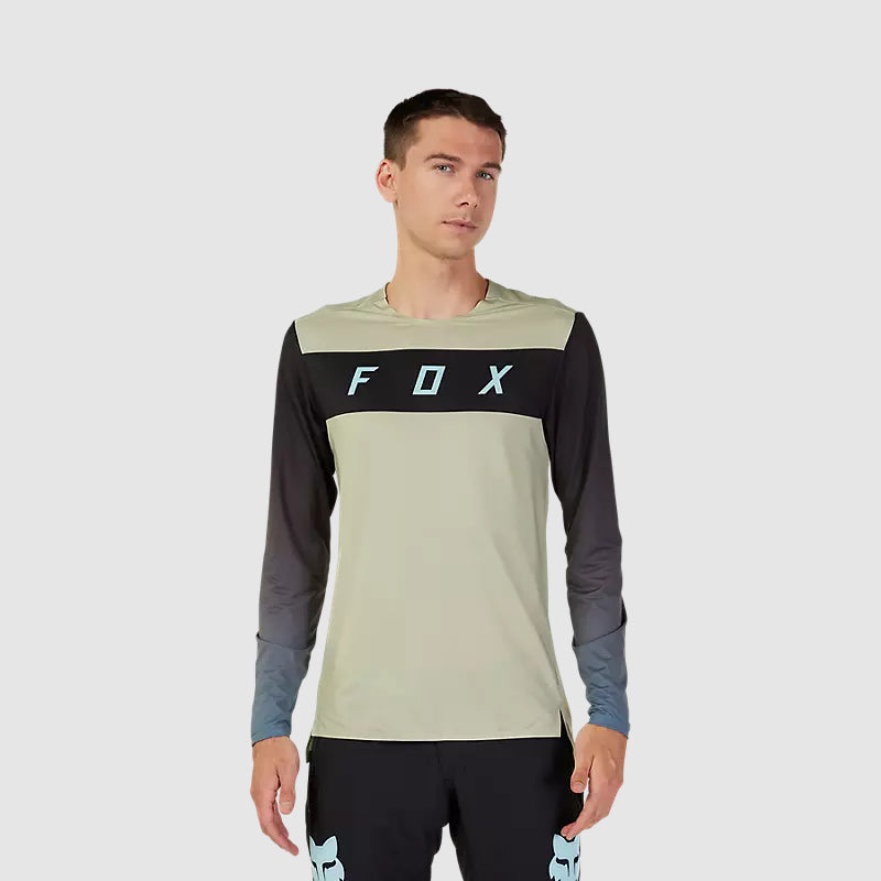 Polera Bicicleta Flexair Arcadia Manga Larga Crema Fox - Rideshop