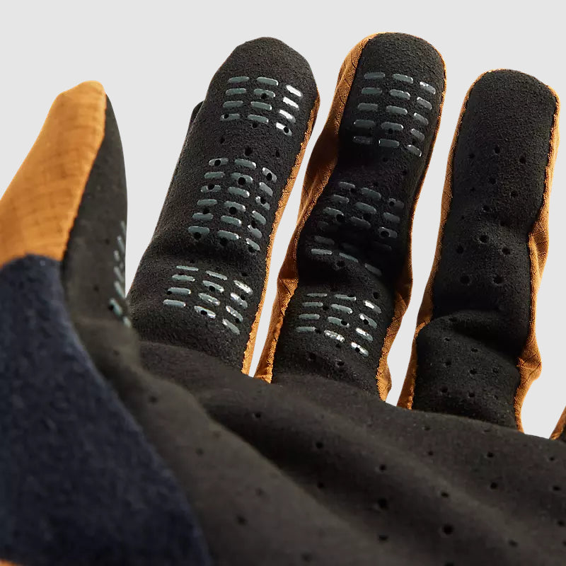 FOX Guantes Bicicleta Flexair Pro Café Mostaza - Rideshop