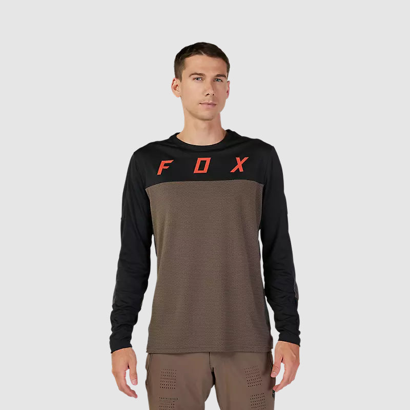 Polera Bicicleta Defend Cekt Manga Larga Cafe Fox - Rideshop