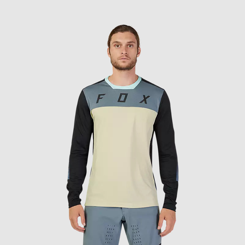 Polera Bicicleta Defend Cekt Manga Larga Crema Fox - Rideshop