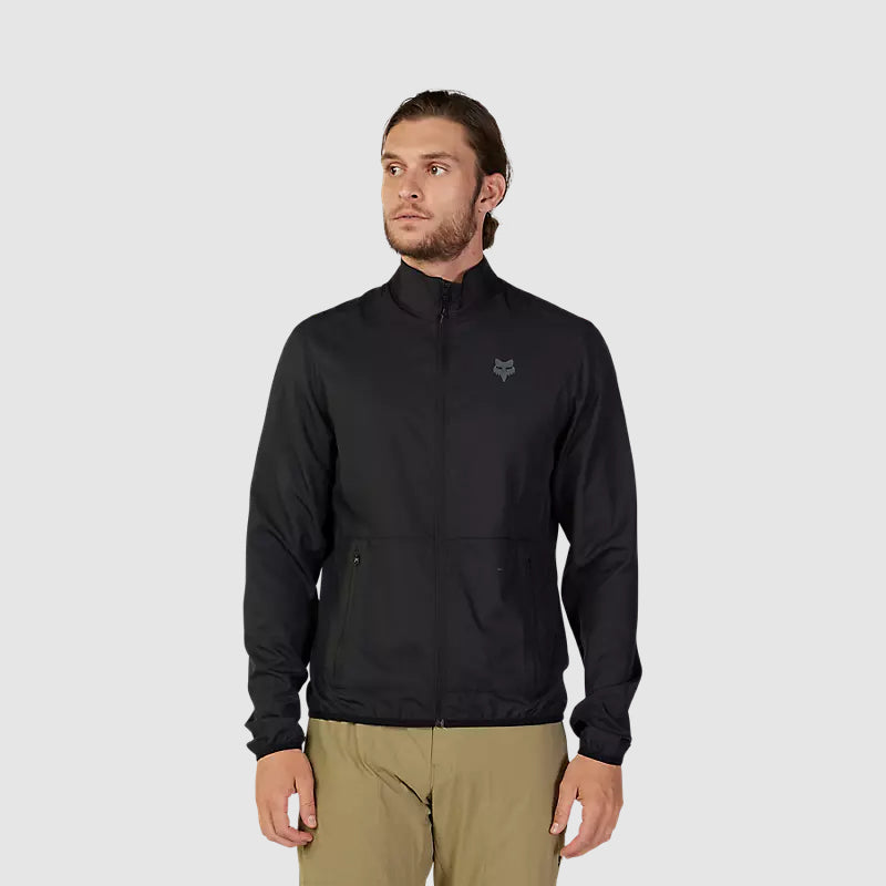 Chaqueta Cortavientos Bicicleta Ranger Negro Fox - Rideshop