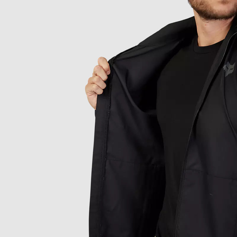 Chaqueta Cortavientos Bicicleta Ranger Negro Fox - Rideshop