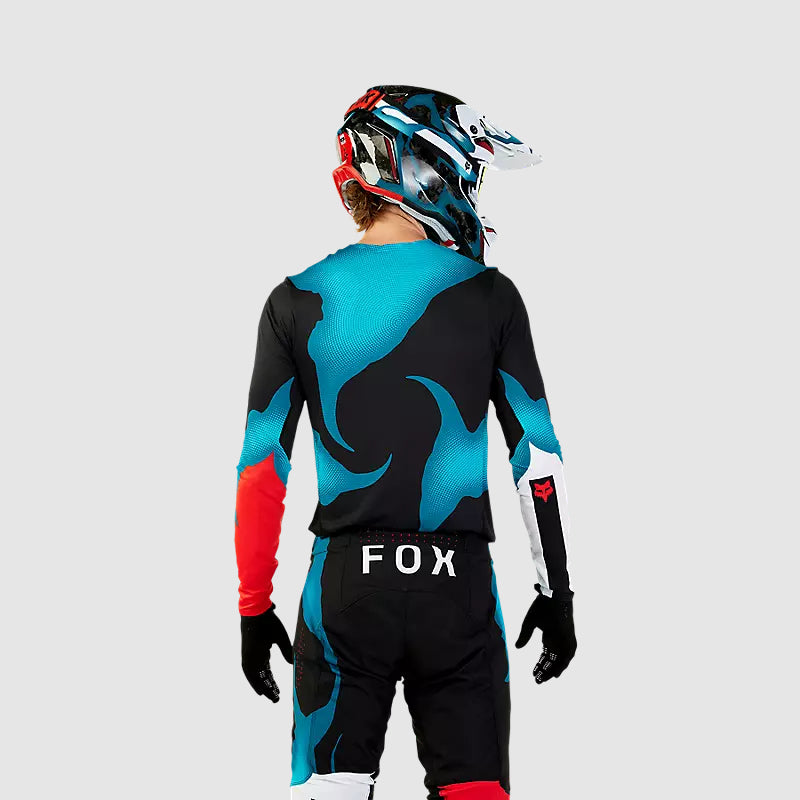 Polera Moto Flexair Withered Negro Fox - Rideshop