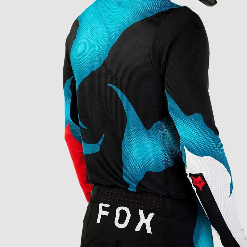 Polera Moto Flexair Withered Negro Fox - Rideshop