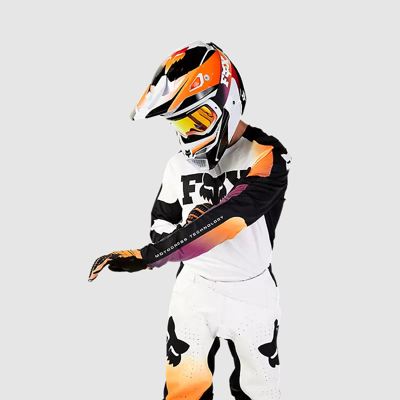 Polera Moto 360 Streak Blanco Fox - Rideshop
