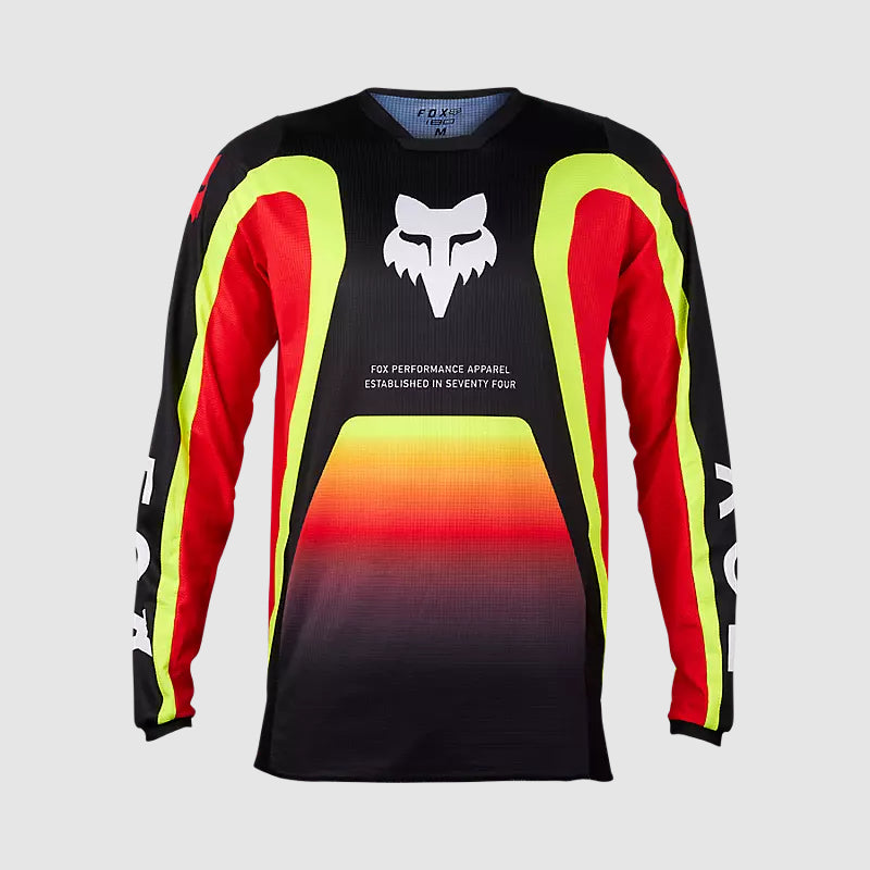 Polera Moto 180 Ballast Rojo/Amarillo Fox - Rideshop