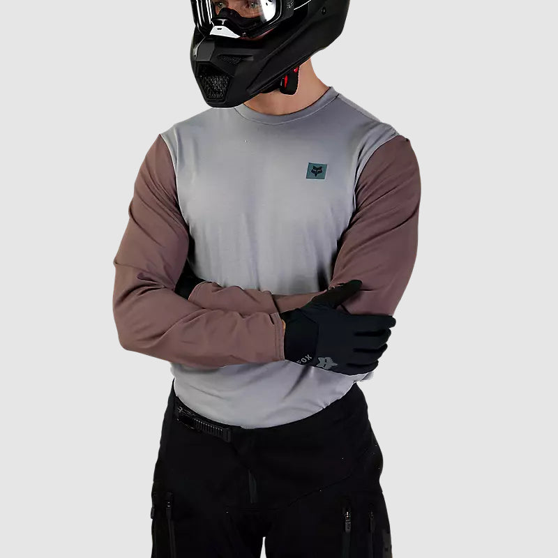 Polera Moto Ranger Off Road Manga Larga Gris Fox - Rideshop