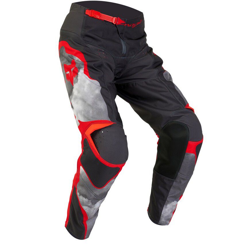 FOX Pantalon Moto Niño 180 Atlas Gris/Rojo - Rideshop