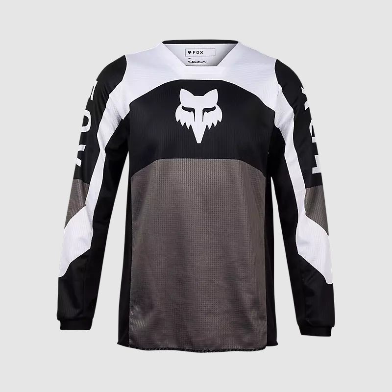 Polera Moto Niño 180 Nitro Negro/Gris Fox - Rideshop