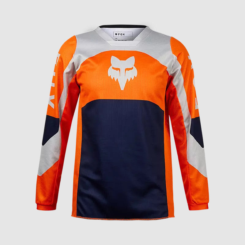 Polera Moto Niño 180 Nitro Naranjo Fox - Rideshop