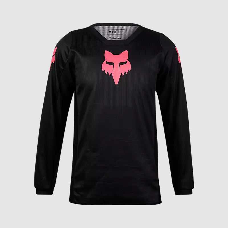 Polera Moto Niña 180 Blackout Negro Fox - Rideshop