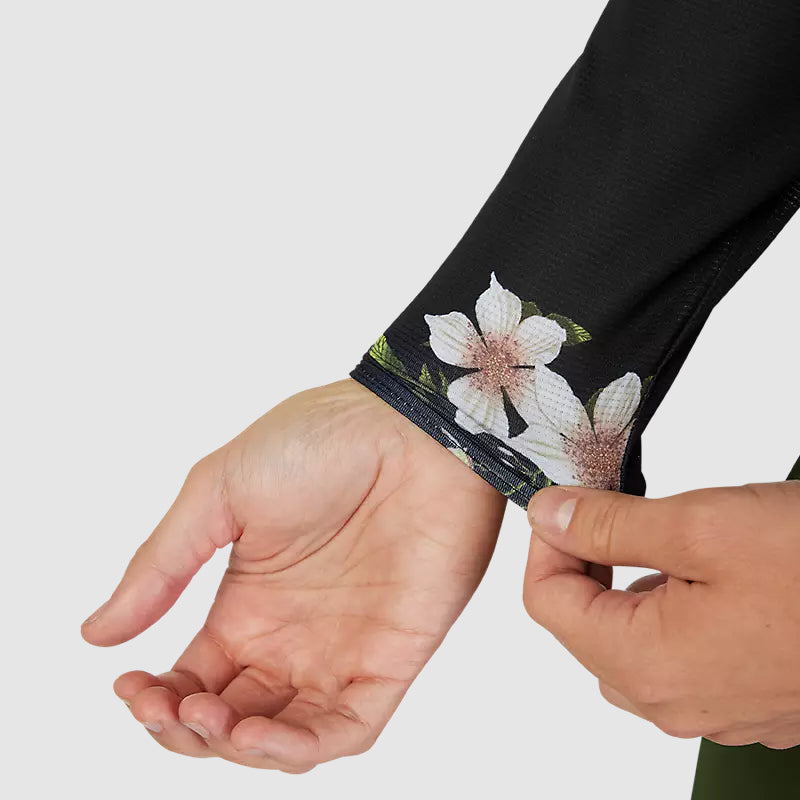 Polera Bicicleta Flexair Ascent Dogwood Manga Larga Negro Fox - Rideshop