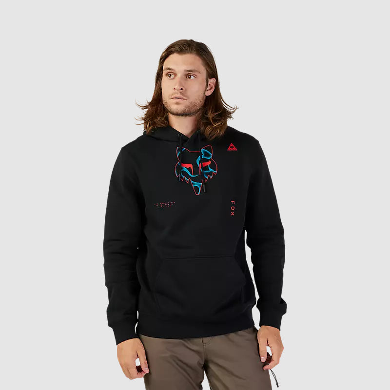 Poleron Lifestyle Canguro Withered Negro Fox - Rideshop