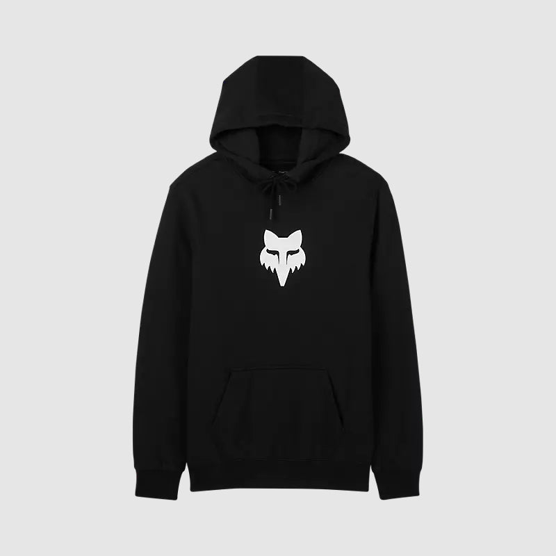Poleron Lifestyle Canguro Fox Head Negro/Blanco Fox - Rideshop