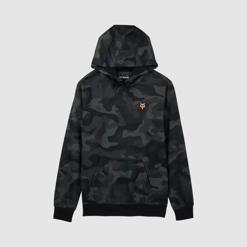 Poleron Lifestyle Canguro Fox Head Camo Negro Fox - Rideshop