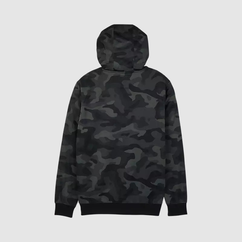 Poleron Lifestyle Canguro Fox Head Camo Negro Fox - Rideshop