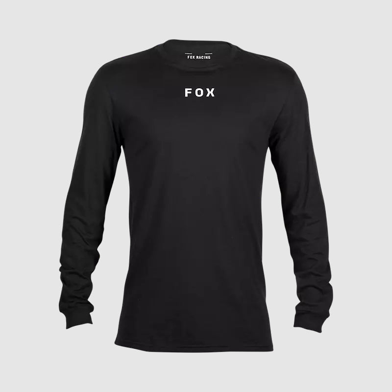 Polera Lifestyle Flora Premium Manga Larga Negro Fox - Rideshop