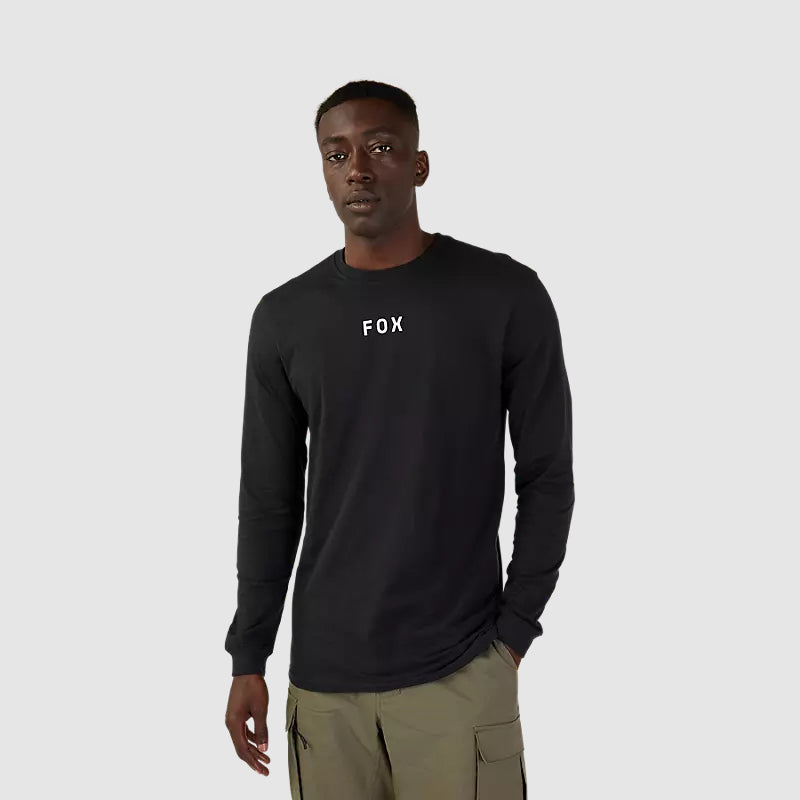 Polera Lifestyle Flora Manga Larga Negro Fox - Rideshop