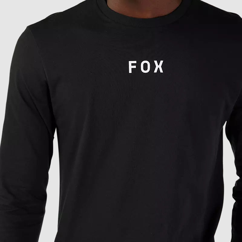 Polera Lifestyle Flora Premium Manga Larga Negro Fox - Rideshop