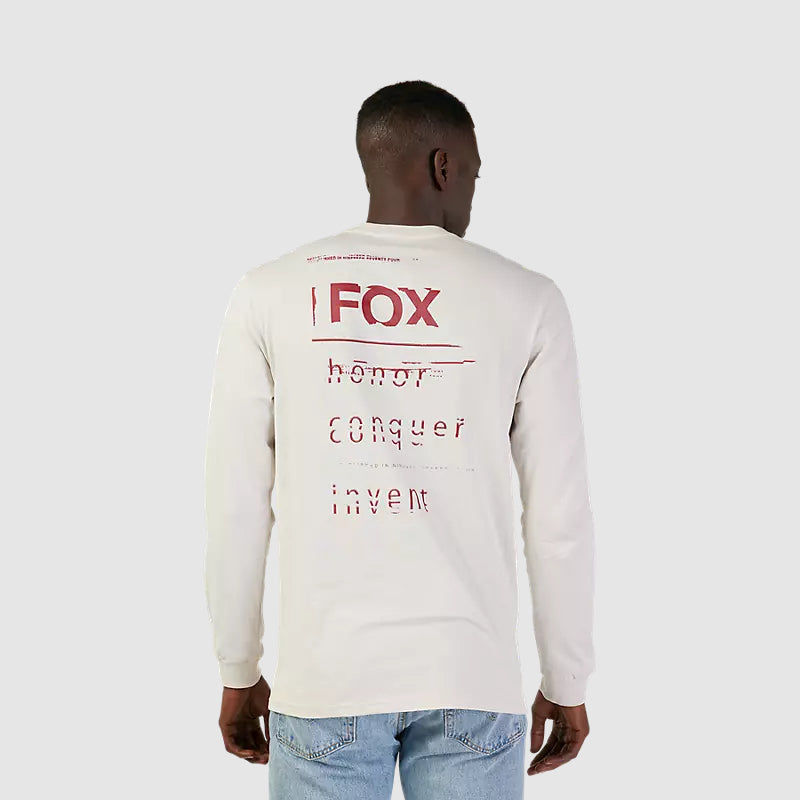 Polera Lifestyle Invent Tomorrow Premium Manga Larga Blanco Fox - Rideshop