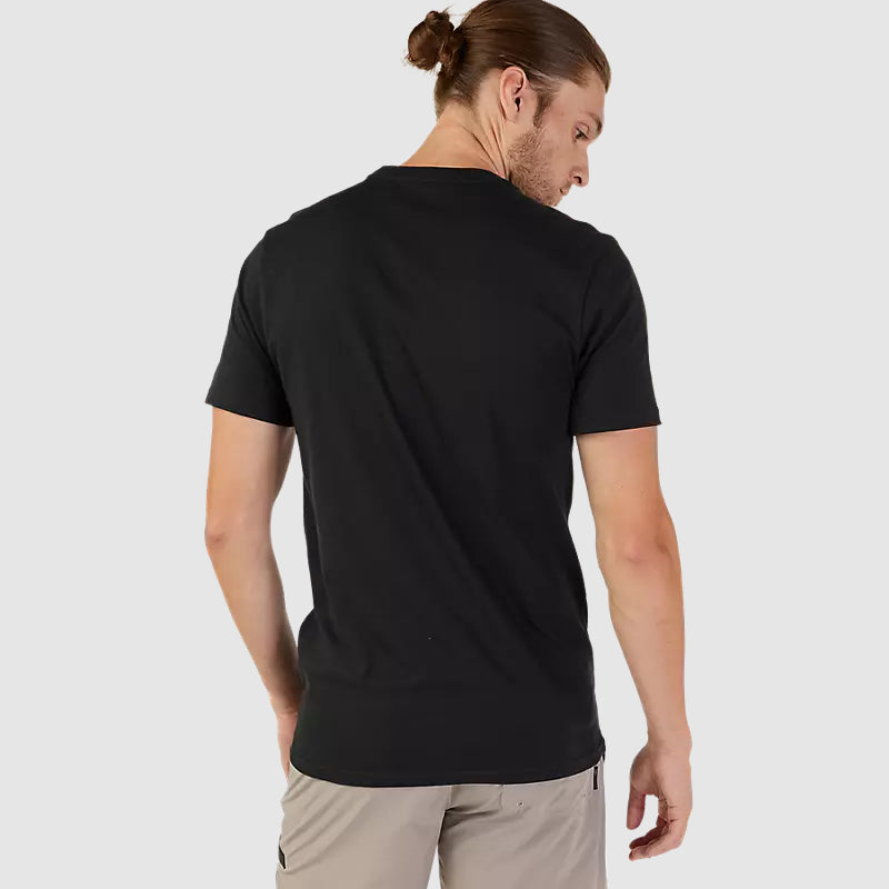 Polera Lifestyle Fox Head Premium Negro/Blanco Fox - Rideshop