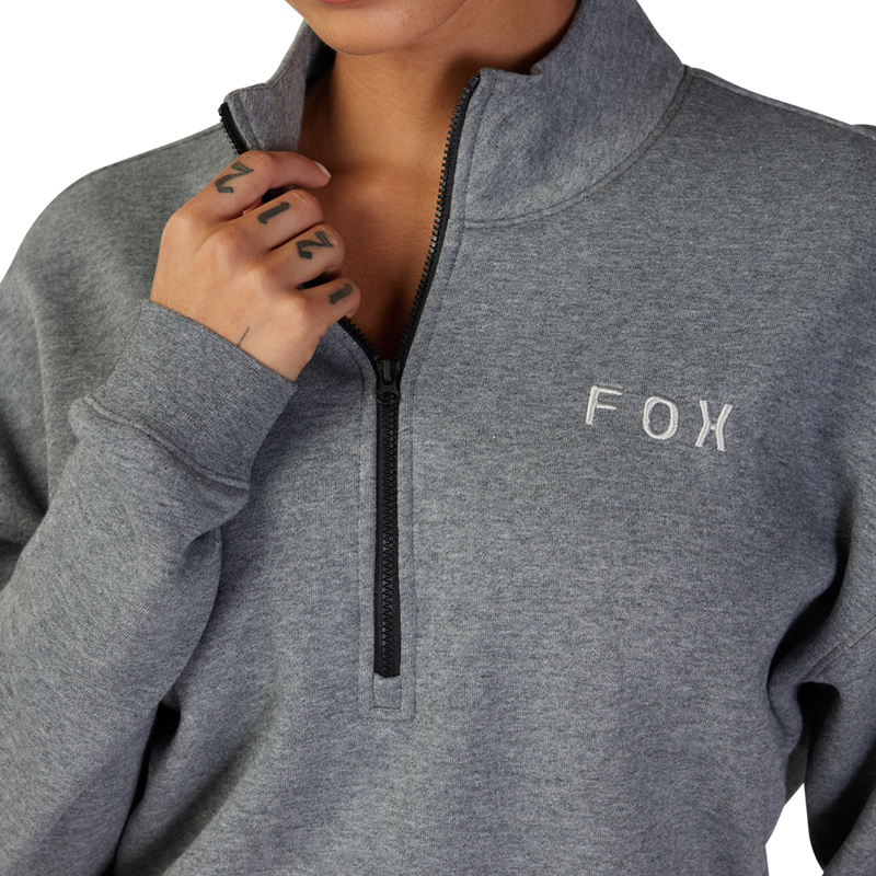 Poleron Lifestyle Mujer Magnetic Gris Fox - Rideshop