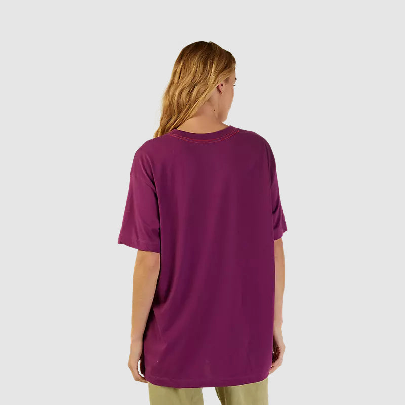 Polera Lifestyle Mujer Withered Burdeo Fox - Rideshop