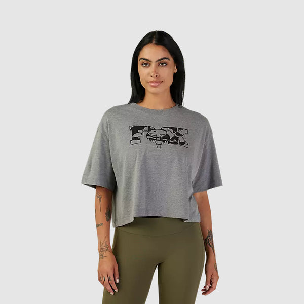 Polera Lifestyle Mujer Cienega Crop Gris Fox - Rideshop