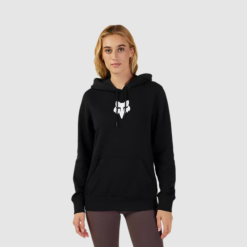 Poleron Lifestyle Mujer Canguro Fox Head Negro Fox - Rideshop