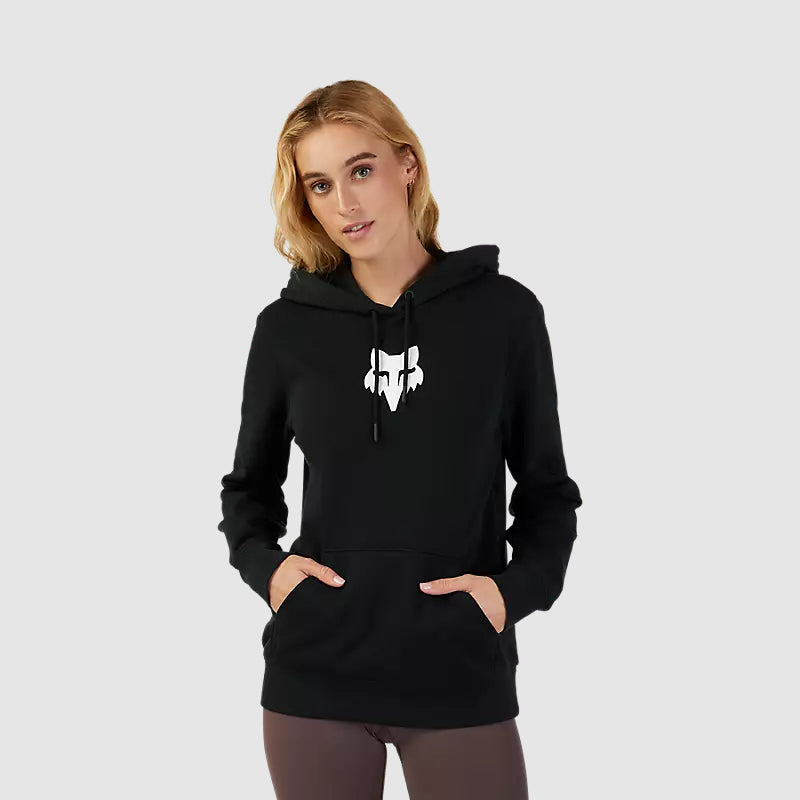 Poleron Lifestyle Mujer Canguro Fox Head Negro Fox - Rideshop