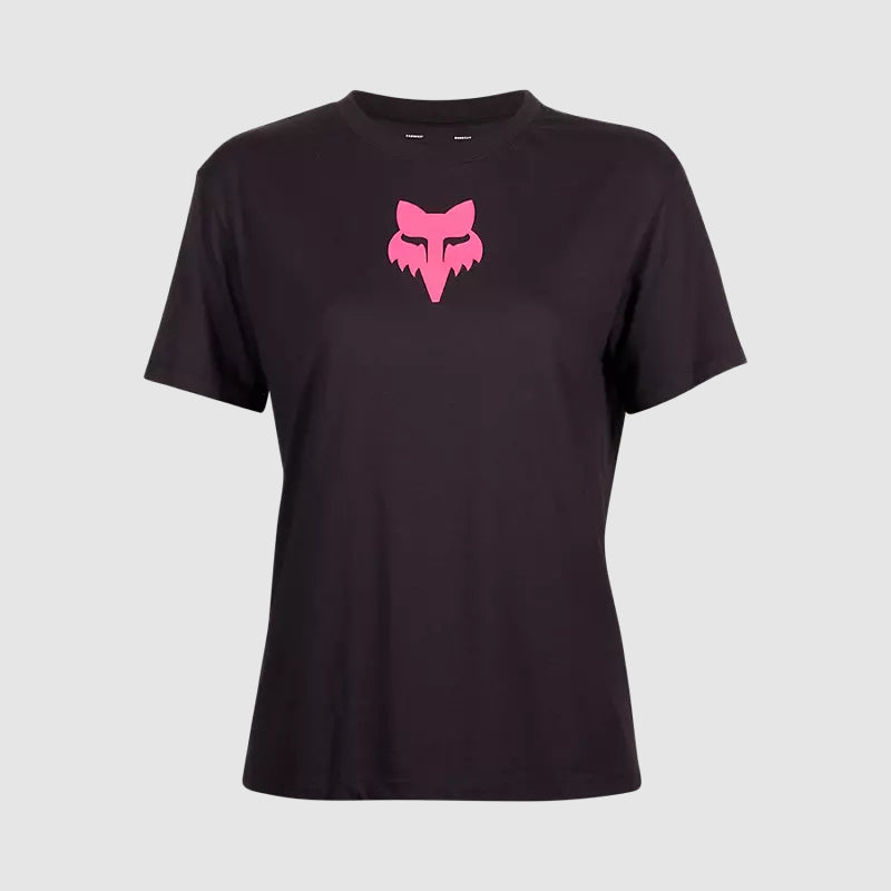 Polera Lifestyle Mujer Fox Head Negro/Rosado Fox - Rideshop