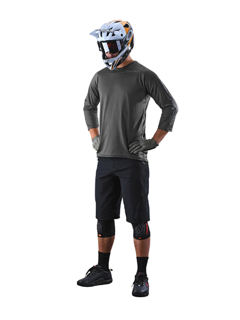 Troy Lee Designs Polera De Bicicleta Ruckus 3/4 Solid Gris - Rideshop