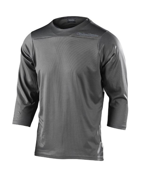 Troy Lee Designs Polera De Bicicleta Ruckus 3/4 Solid Gris - Rideshop