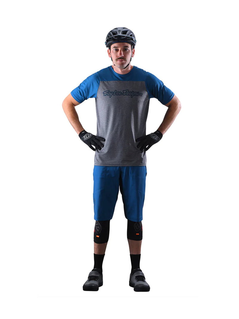 Troy Lee Designs Polera Skyline SS Signature Slate Azul - Rideshop