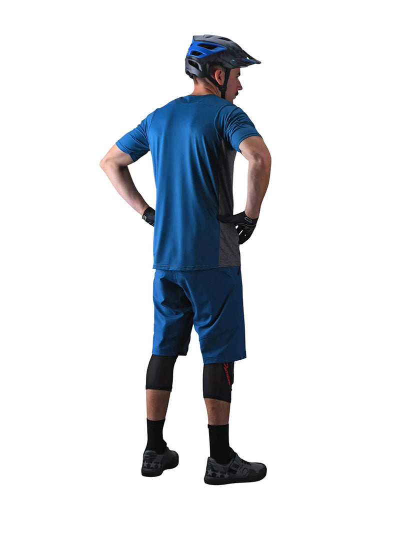 Troy Lee Designs Polera Skyline SS Signature Slate Azul - Rideshop