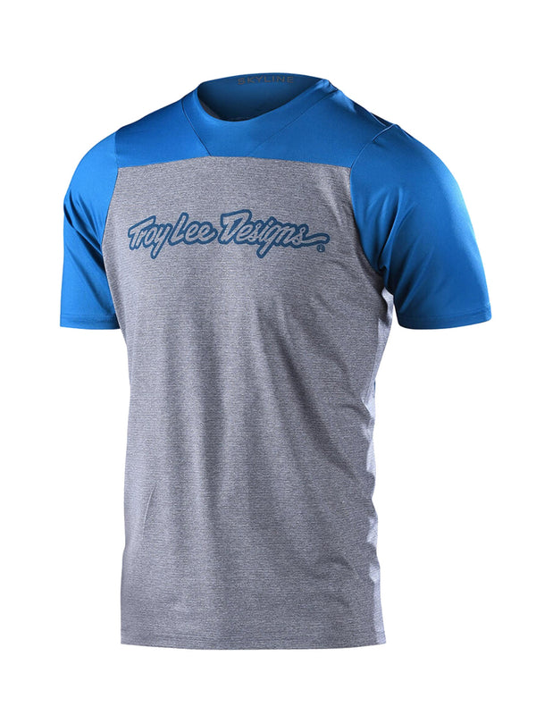 Troy Lee Designs Polera Skyline SS Signature Slate Azul - Rideshop