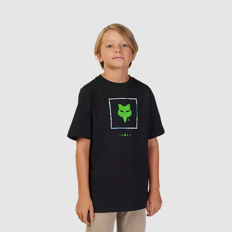 Polera Lifestyle Niño Atlas Negro Fox - Rideshop